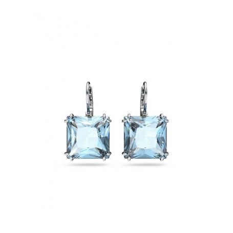 Blue Swarovski Millenia Square Drop Earrings 5619472