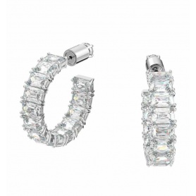 White Swarovski Millenia Circle Earrings 5612673