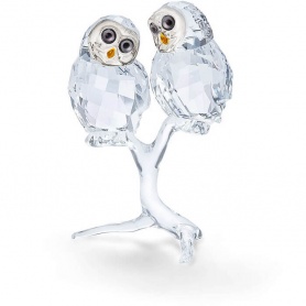 Pair of Swarovski Crystal Living Owls - 5493722