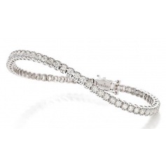 Crieri Musa Tennis Bracelet in white gold and diamonds 1,10ct