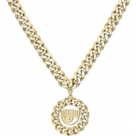 Chiara Ferragni Bossy Chain necklace with Eye pendant J19AUW36