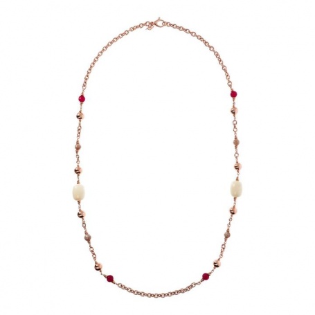 Bronzallure necklace with multicolor natural stones WSBZ01621