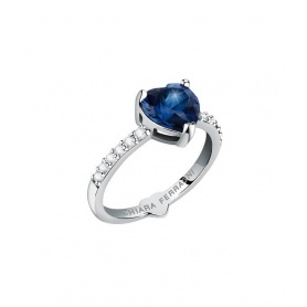 Chiara Ferragni First Love ring with blue heart J19AUV34