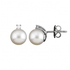 Salvini Le Perle earrings with akoya pearls and diamonds 20048539