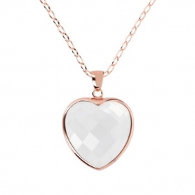 Bronzallure Carisma necklace with heart pendant WSBZ00048
