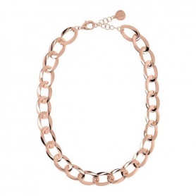 Bronzallure Rosé-Halskette mit ovaler Kette WSBZ01941