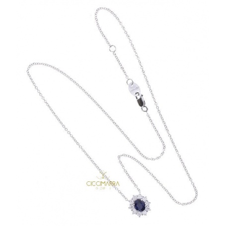 Salvini necklace with blue sapphire and diamonds - 20091572