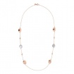 Bronzallure necklace with baroque pearls and rosé boule WSBZ01813