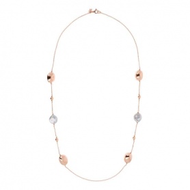 Bronzallure necklace with baroque pearls and rosé boule WSBZ01813