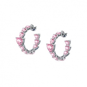 Chiara Ferragni Infinity Love earrings with pink zircons J19AUV40