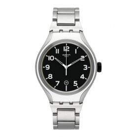 Swatch Irony Stripe Back watch in aluminum - YES4011AG