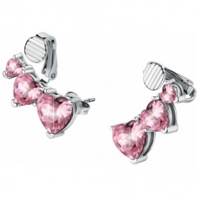 Chiara Ferragni Infinity Love earrings with pink hearts J19AUV25