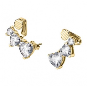 Chiara Ferragni Infinity Love earrings with white hearts J19AUV26
