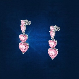 Chiara Ferragni Marina earrings with pink hearts J19AUV39