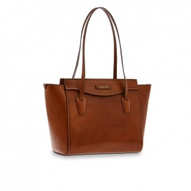 The Bridge Angela line women's bag in tan leather 04132201