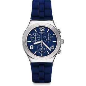 Swatch Men's Watch Bleu De Bienne blue Irony Chrono - YCS115