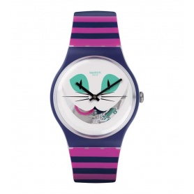 Orologio Swatch New Gent Cat Me Up Stregatto - SUOW125