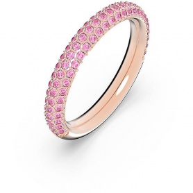 Pink Swarovski Stone pavè ring - 5642907