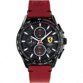 Red Scuderia Ferrari Pilota Evo Chrono Watch FER0830880