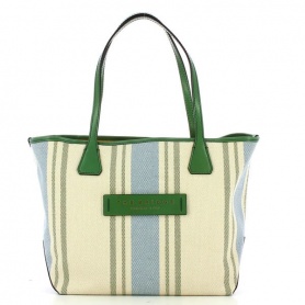 Shopper bag woman The Bridge Alba Canvas Green 04290205
