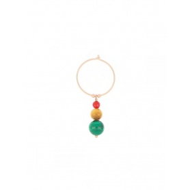 Single earring Maman et Sophie Three colored Planets