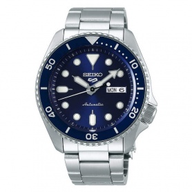 Seiko5 Sports blue automatic watch steel - SRPD51K1