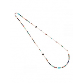 Maman et Sophie woman long necklace with colored stones CLUSHMBCB