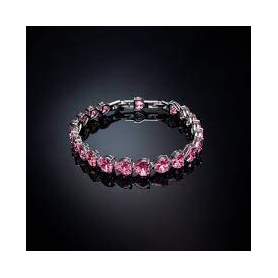 Chiara Ferragni Infinity Love bracelet with large pink hearts J19AVG02
