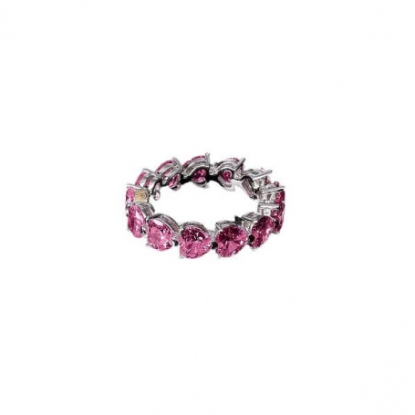 Chiara Ferragni Infinity Love ring with pink hearts J19AVG04