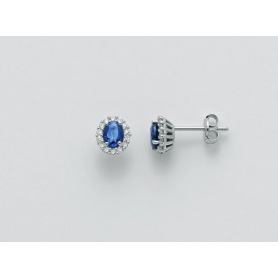 Miluna earrings with sapphires and diamonds - ERD2393