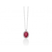 Collana Miluna con Rubino naturale e Diamanti - CLD4102