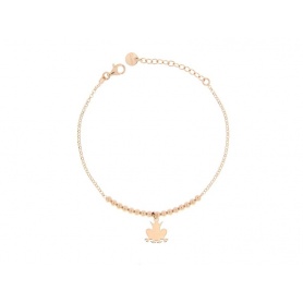 Rue Des Mille Rose necklace, Frog with Crown - GR-150G PL RAN