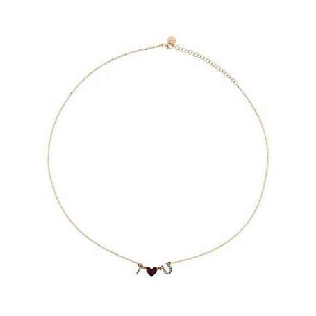 Rue Des Mille I Love You choker necklace with GRZ F1 cubic zirconia