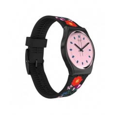 Swatch Gent Coquelicotte watch with flowers GB319
