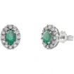 Bliss Regal Earrings with Emeralds and Diamonds - 20085216