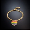 Chiara Ferragni Love Parade rainbow heart bracelet J19AVI07