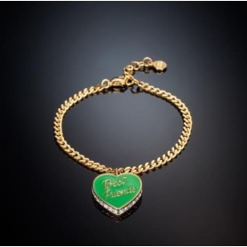 Chiara Ferragni Best Friends green heart bracelet J19AVI06