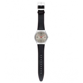 Swatch Skinmetal black and red watch - SS07S104