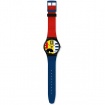 Orologio Swatch Revival rosso e blu New Gent SUOB171
