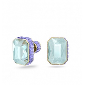 Swarovski Aqua Green and Blue Purple Orbit Earrings 5641406