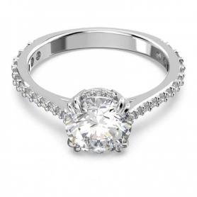 Swarovski Constella solitaire cocktail ring with pavè 5645254