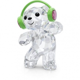 Swarovski Kris Bear Dancing with headphones 5619237