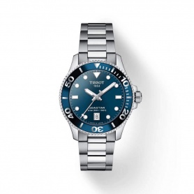 Tissot Seastar1000 blue watch 36mm T1202101104100