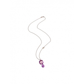 Mimi DNA necklace rose gold with pink sapphire and jade P22VDRZRS-GLV
