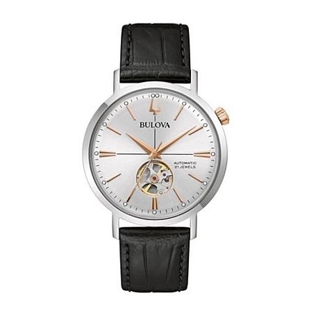 Bulova Aerojet silver automatic watch - 98A289