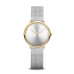 Bering Ultra Slim steel watch with golden case - 15729010
