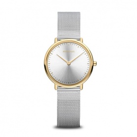 Bering Ultra Slim steel watch with golden case - 15729010