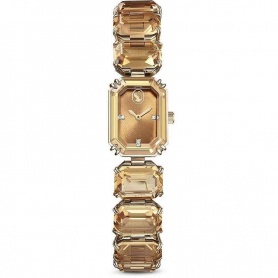 Swarovski Millania Uhr, goldener achteckiger Kristall - 5630831