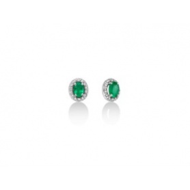 Orecchini Miluna con smeraldi e diamanti - ERD2394