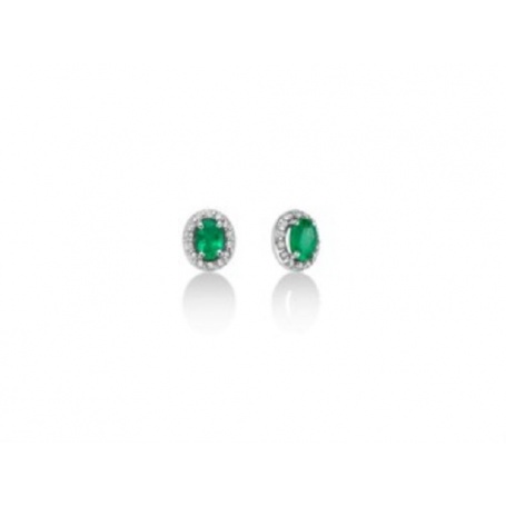 Miluna earrings with emeralds and diamonds - ERD2394